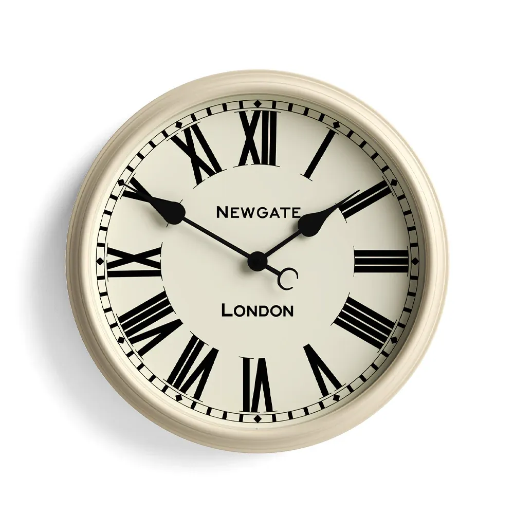 Newgate Spitalfields Wall Clock-Vanilla Cream - Image 1