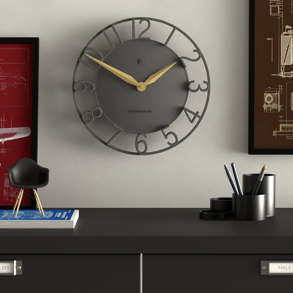 Newgate Time Traveller Wall Clock-Grey - Image 2