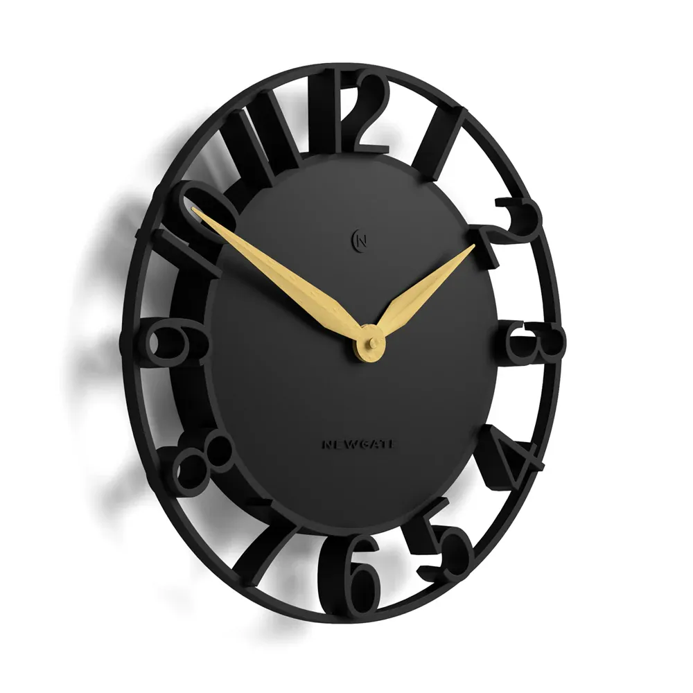 Newgate Time Traveller Wall Clock-Black - Image 3