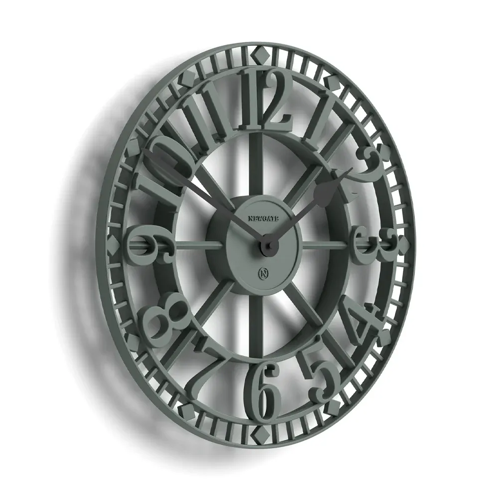 Newgate Warehouse Wall Clock-Asparagus Green - Image 3