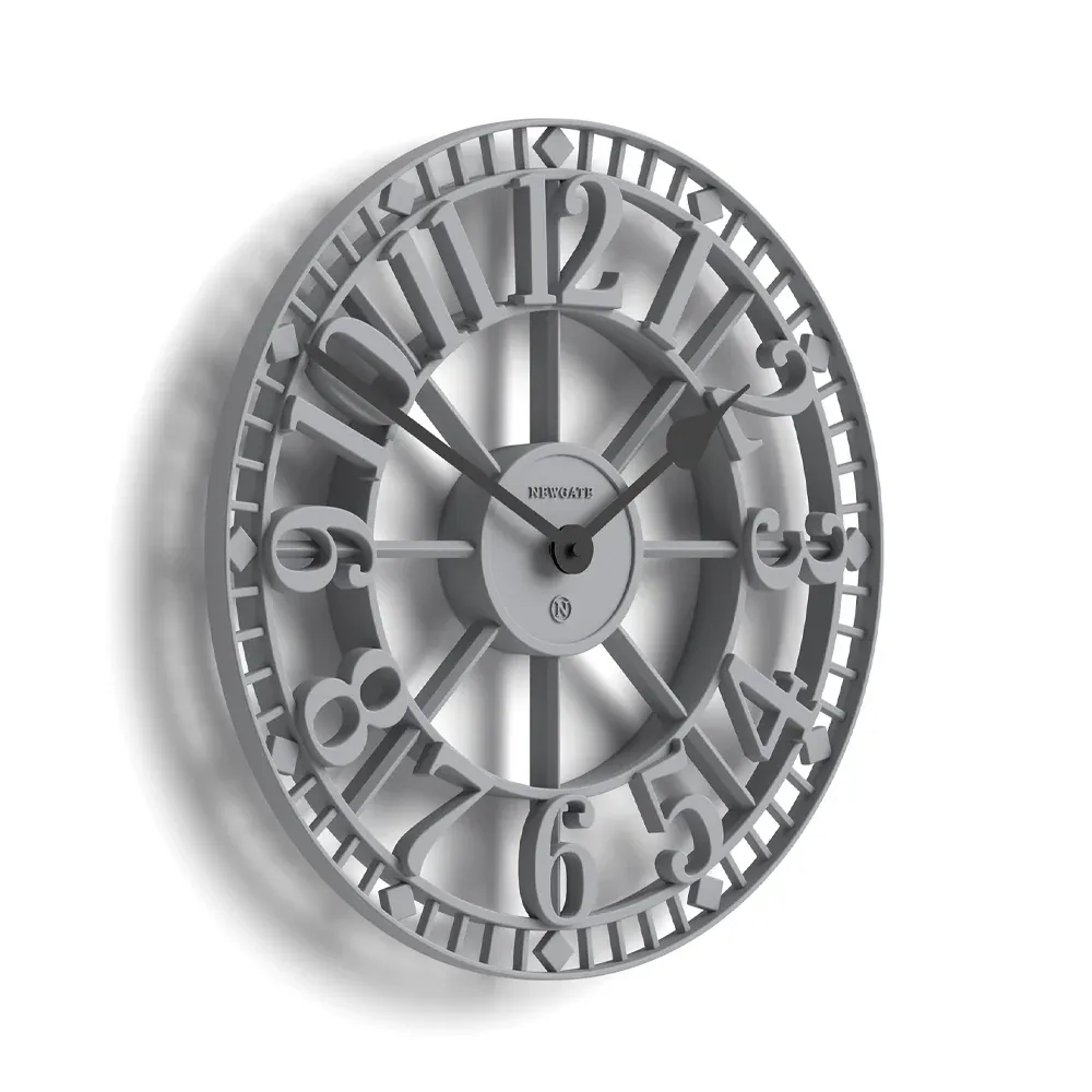 Newgate Warehouse Wall Clock-Clockwork Grey - Image 3