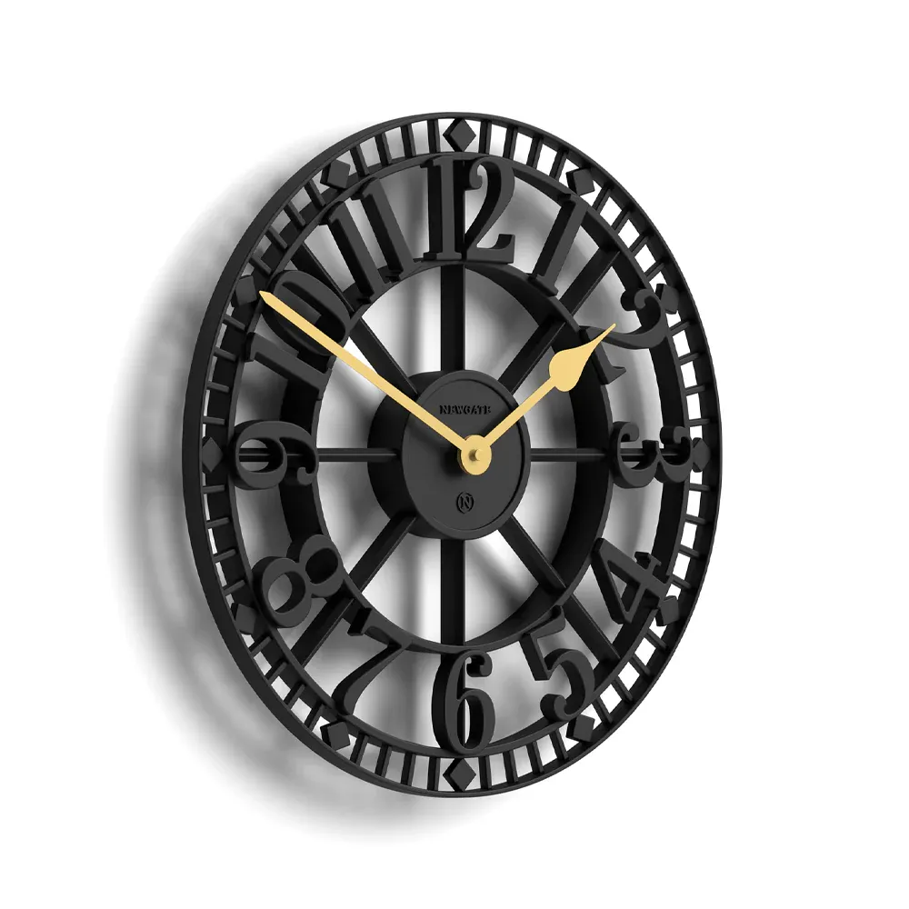 Newgate Warehouse Wall Clock-Black - Image 3