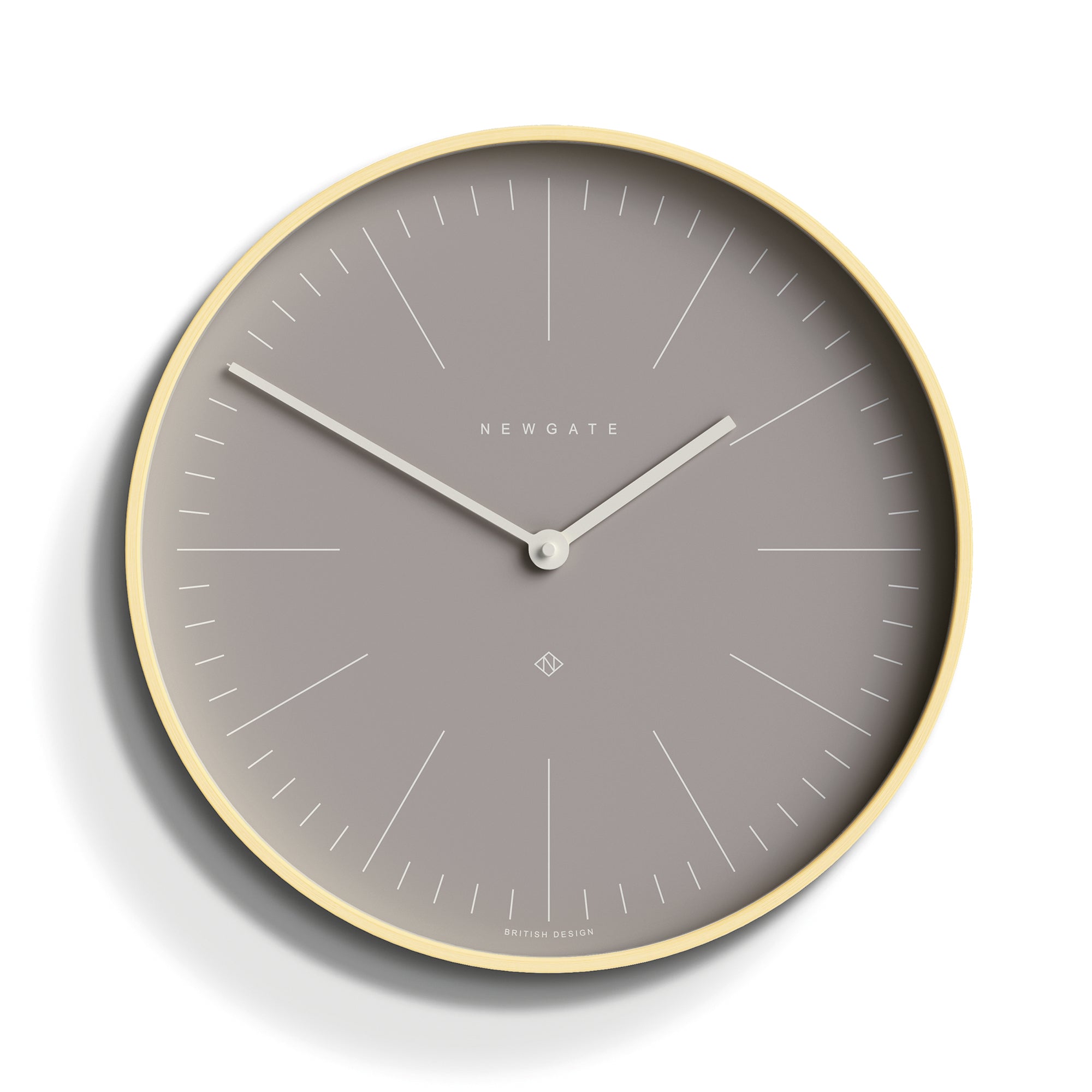 Newgate Mr Clarke Clock Pale Wood Clay Grey Dial - Image 1