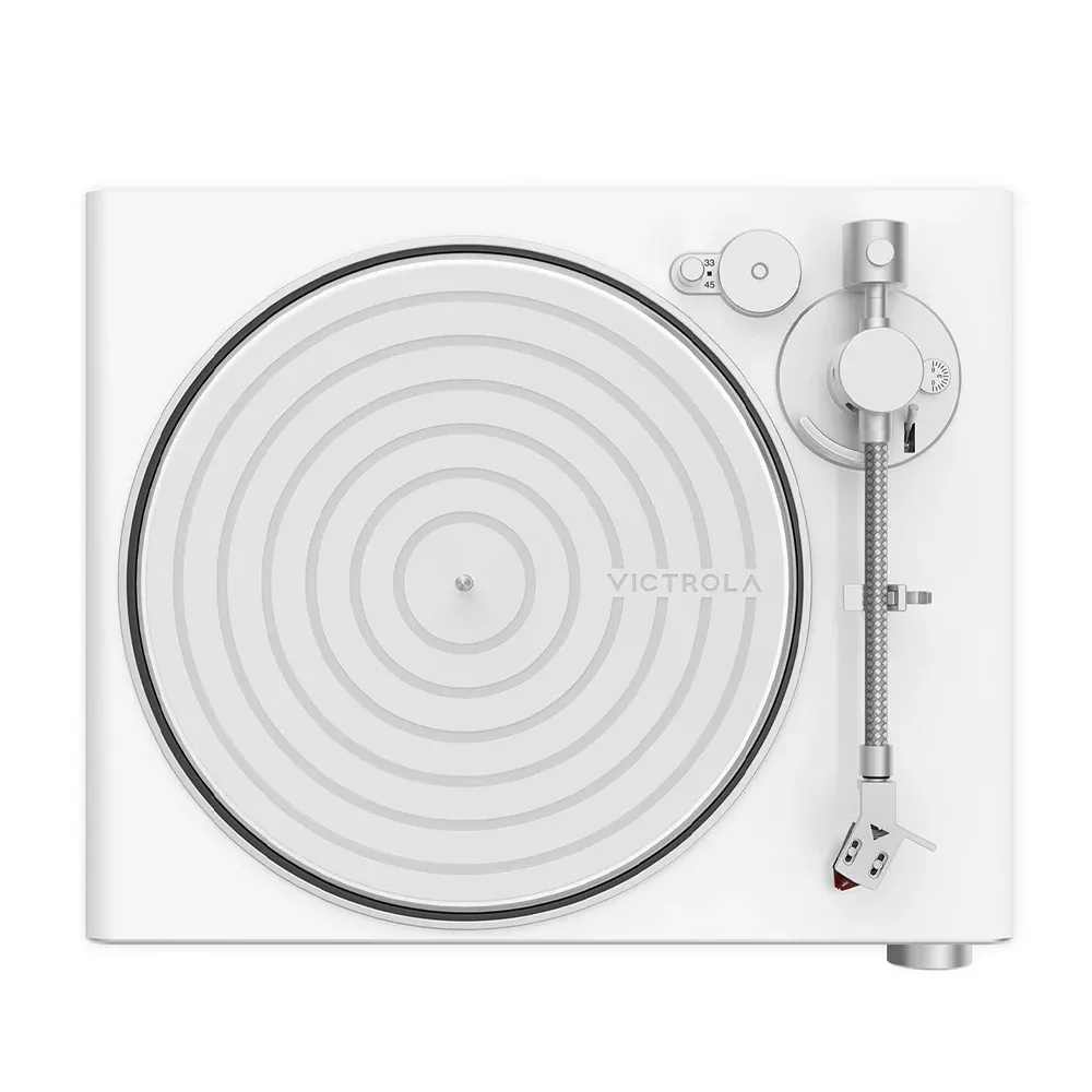 Victrola Stream Pearl Wi-Fi & Bluetooth Turntable - White/Silver - Image 2