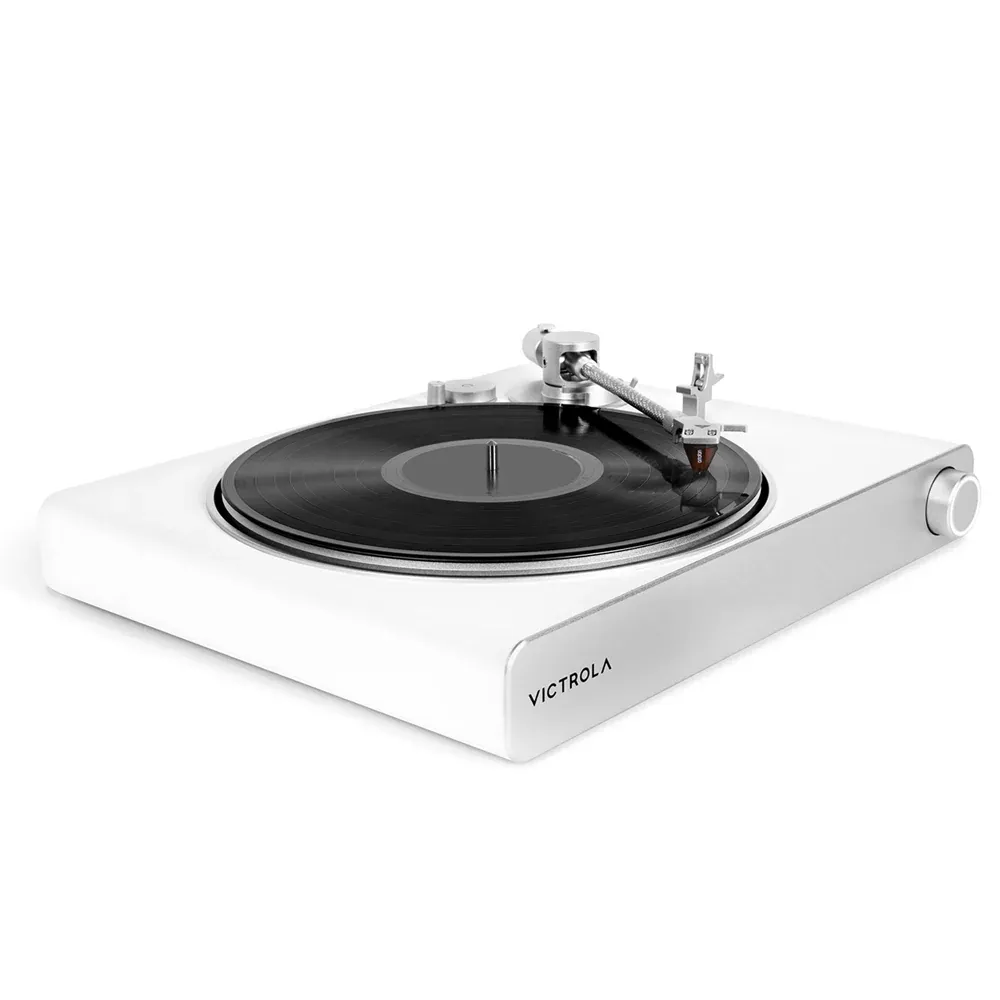 Victrola Stream Pearl Wi-Fi & Bluetooth Turntable - White/Silver - Image 4
