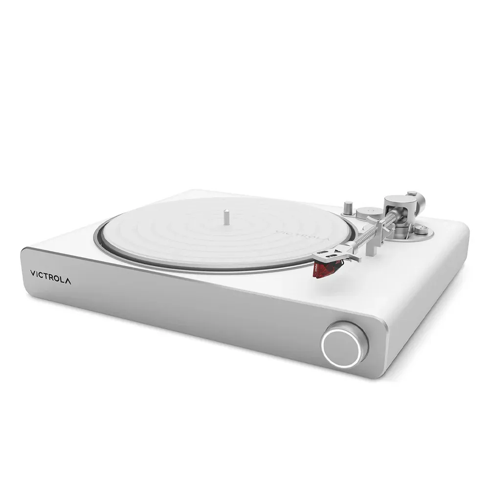 Victrola Stream Pearl Wi-Fi & Bluetooth Turntable - White/Silver - Image 6