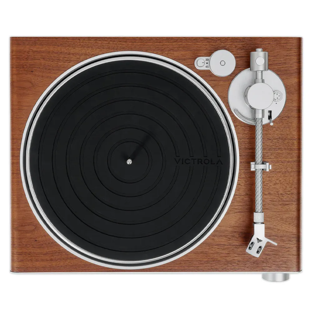 Victrola Stream Sapphire Wi-Fi & Bluetooth Turntable - Walnut - Image 2