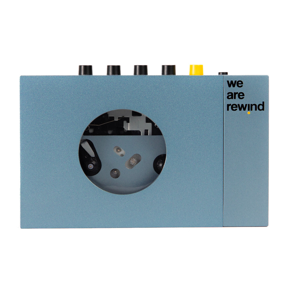 We Are Rewind Portable Cassette Player & Recorder - Kurt, Blue - Image 1