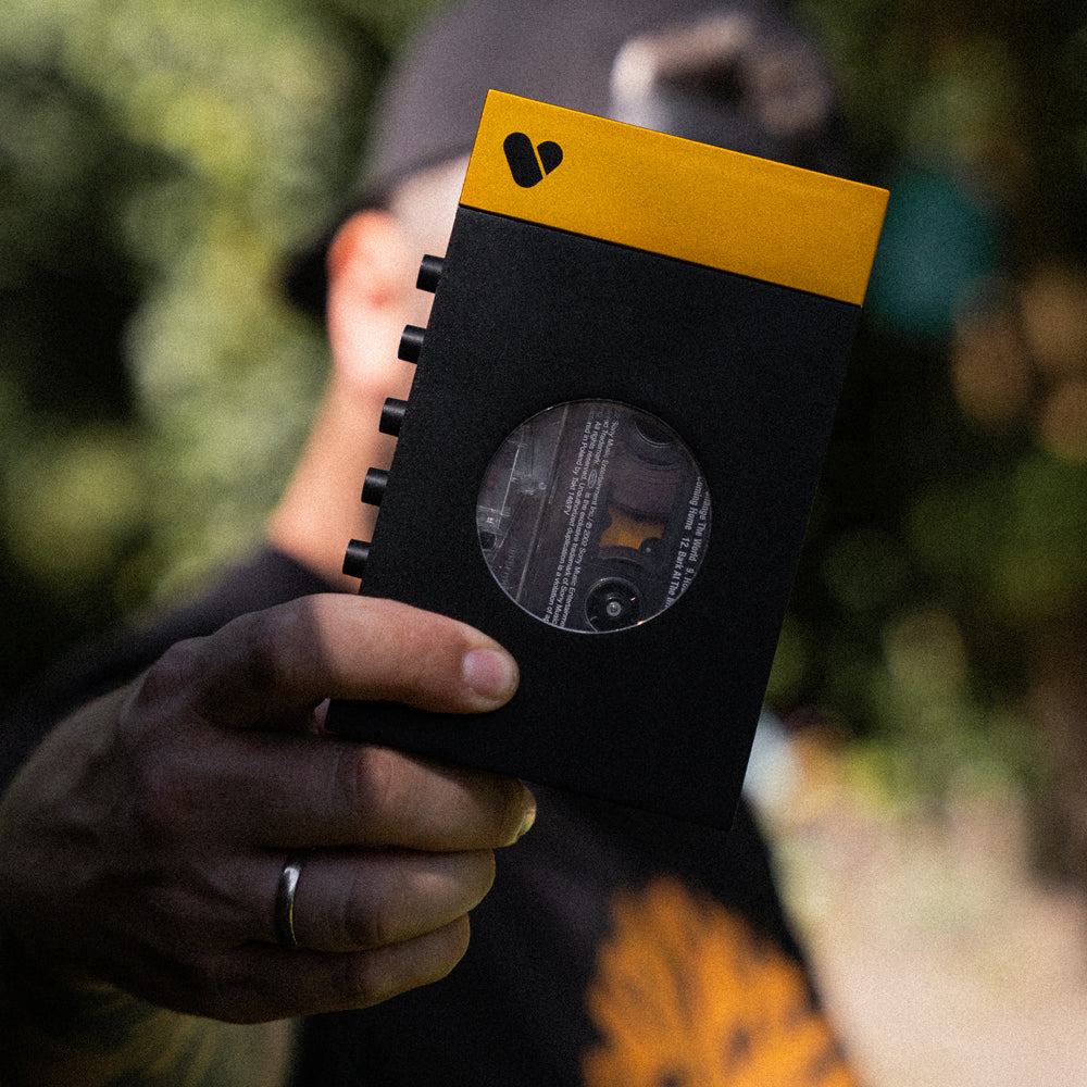 We Are Rewind Portable Cassette Player & Recorder - Amy, Black & Yellow - Image 2