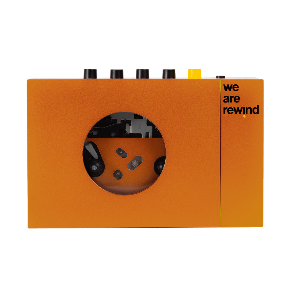 We Are Rewind Portable Cassette Player & Recorder - Serge, Orange - Image 1