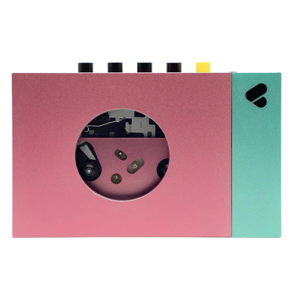 We Are Rewind Portable Cassette Player & Recorder - Edith, Pink & Green - Image 1