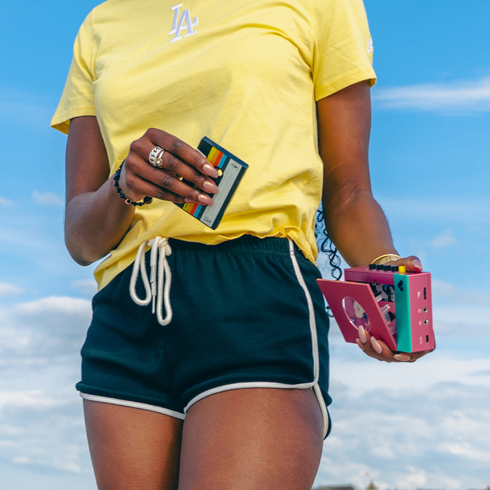 We Are Rewind Portable Cassette Player & Recorder - Edith, Pink & Green - Image 2