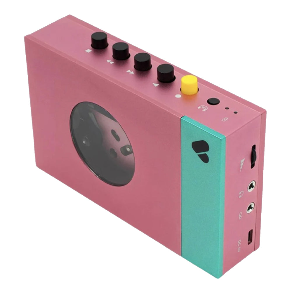 We Are Rewind Portable Cassette Player & Recorder - Edith, Pink & Green - Image 3