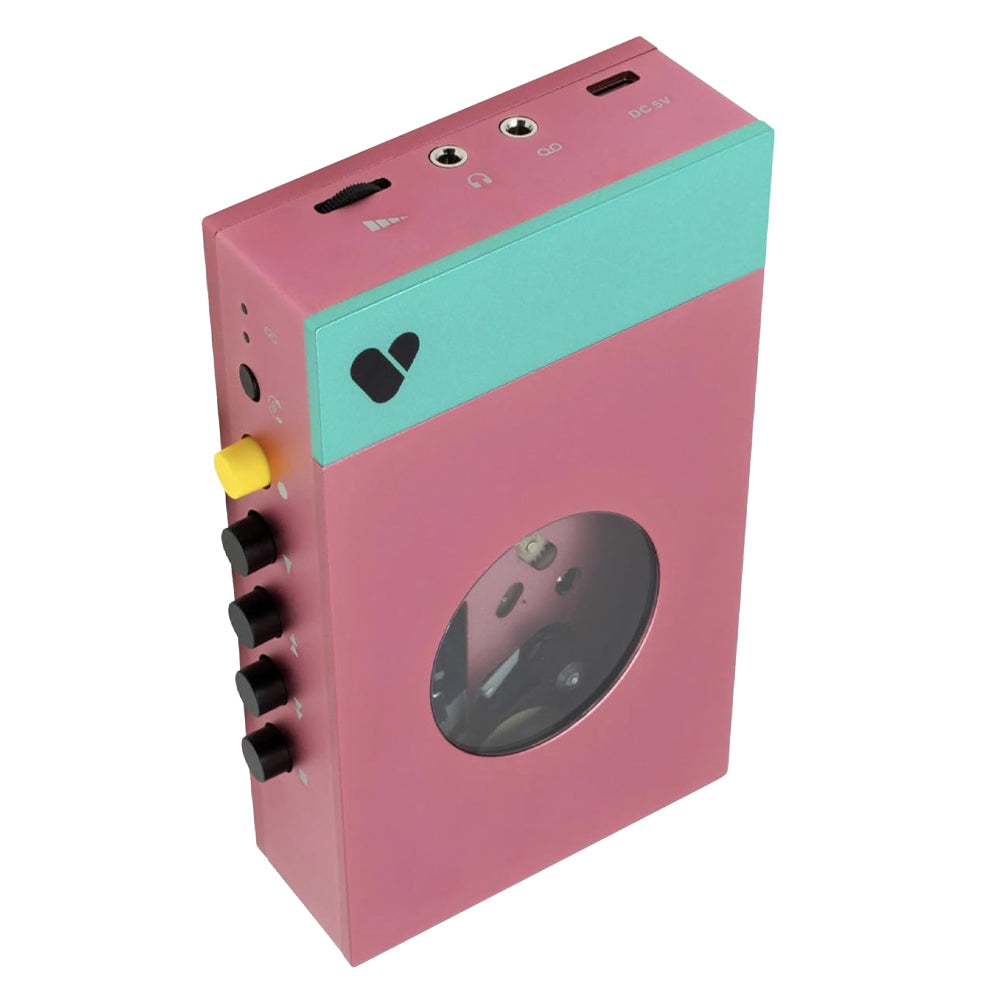 We Are Rewind Portable Cassette Player & Recorder - Edith, Pink & Green - Image 5