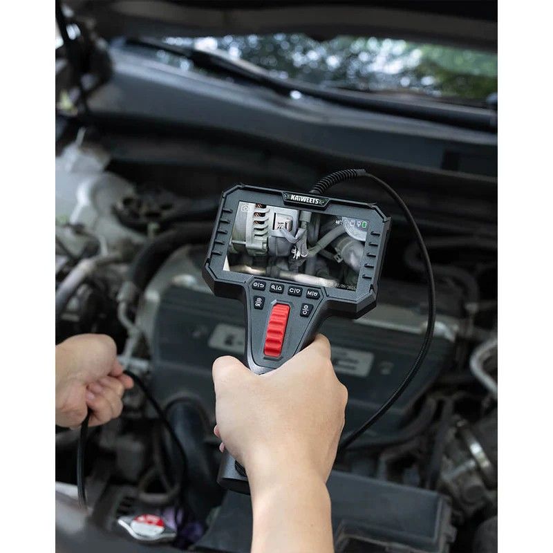 Two-Way Articulating Borescope Camera with Light, 0.25in Slim Probe, Industrial Endoscope Inspection Camera with Light, 5.3FT Flexible Snake Scope for Automotive, HVAC and Aircraft Mechanics - Image 2