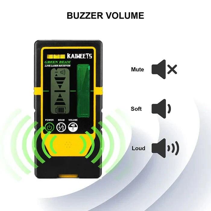 KAIWEETS LR100G Laser Receiver Digital Detector Compatible with KT360A Green - Image 2