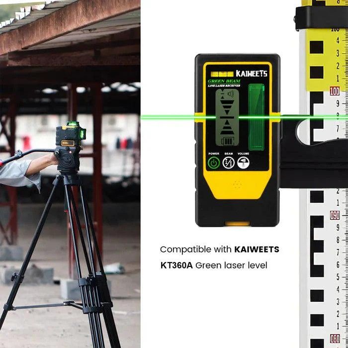 KAIWEETS LR100G Laser Receiver Digital Detector Compatible with KT360A Green - Image 5