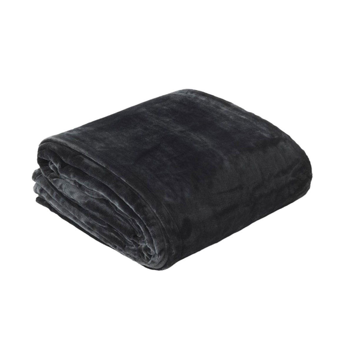 In 2 Linen 350GSM Plush Ultra Soft Velvet Touch Blanket Charcoal King/Super King - Image 1