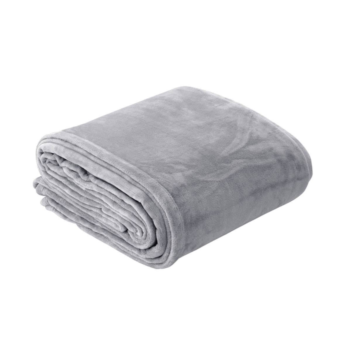 In 2 Linen 350GSM Plush Ultra Soft Velvet Touch Blanket Silver King/Super King - Image 1