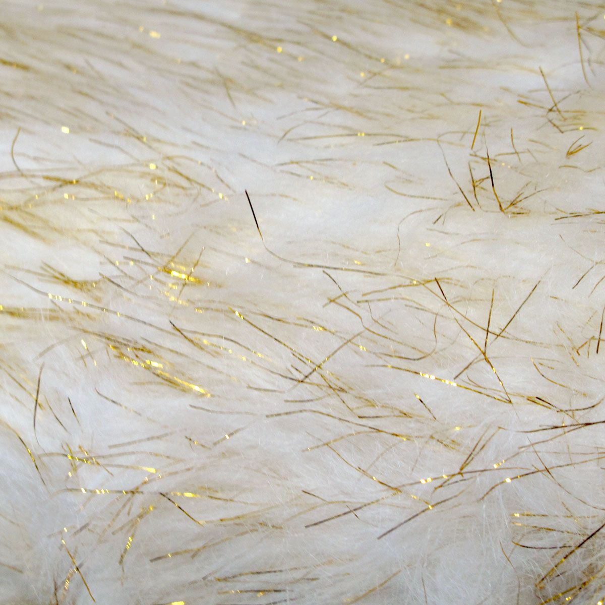 Camille Gold Cream Faux Fur Throw Rug 127 x 152 cm - Image 3