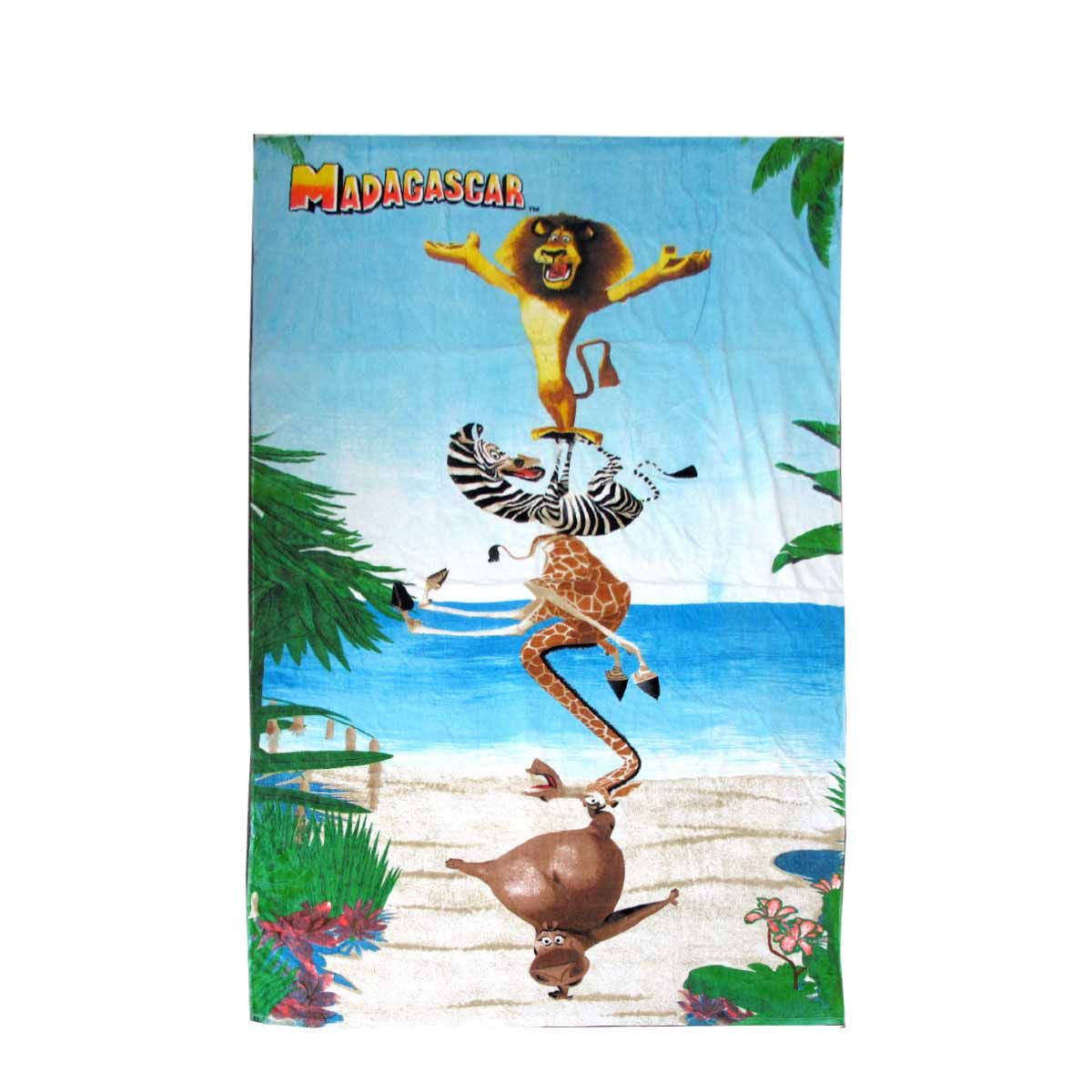 Madacascar Large Cotton Beach Towel 100 x 150 cm - Image 1