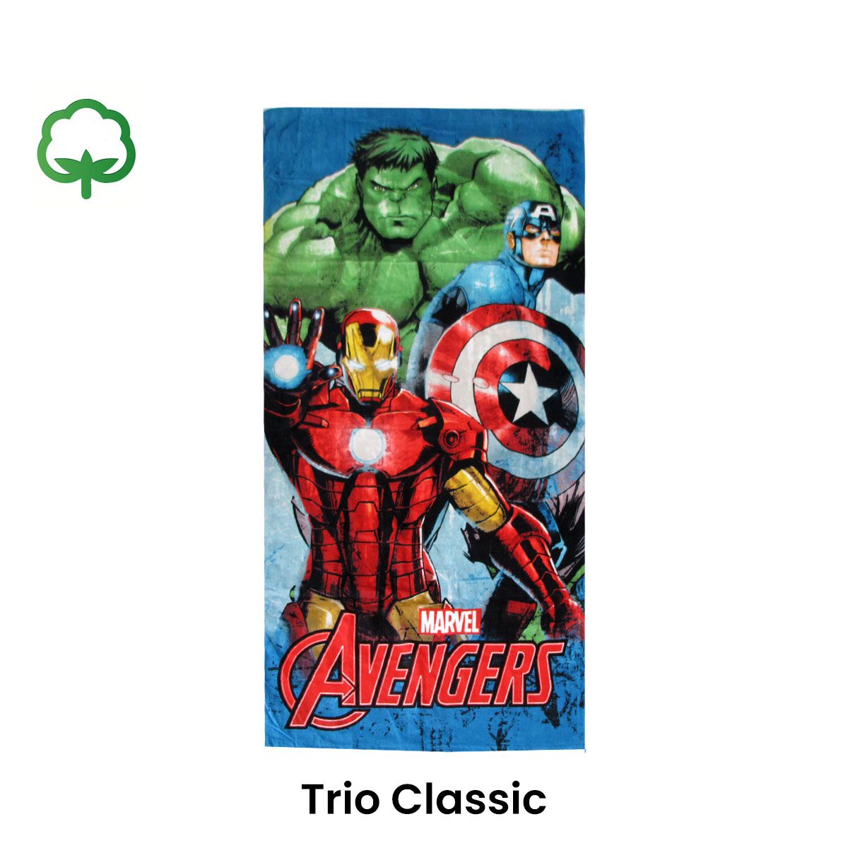 Marvel Avengers Cotton Beach Towel 70 x 140 cm Trio Classic - Image 2