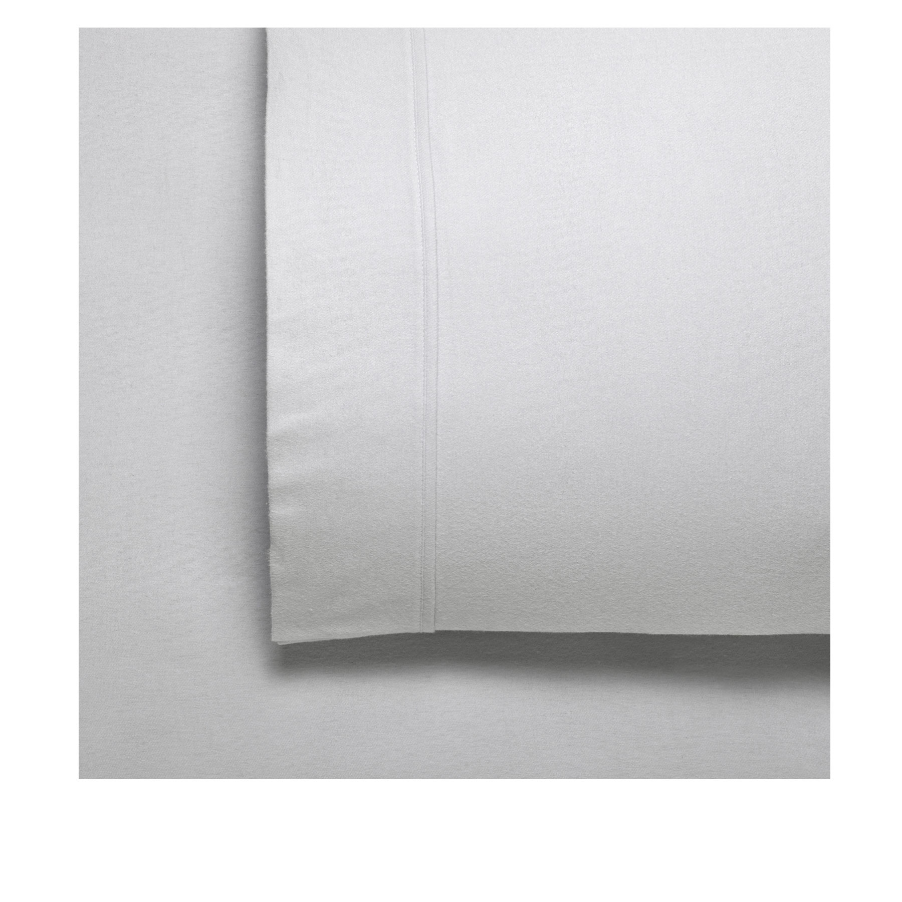 Bianca Fletcher Flannelette Cotton Sheet Set Silver Super King - Image 1