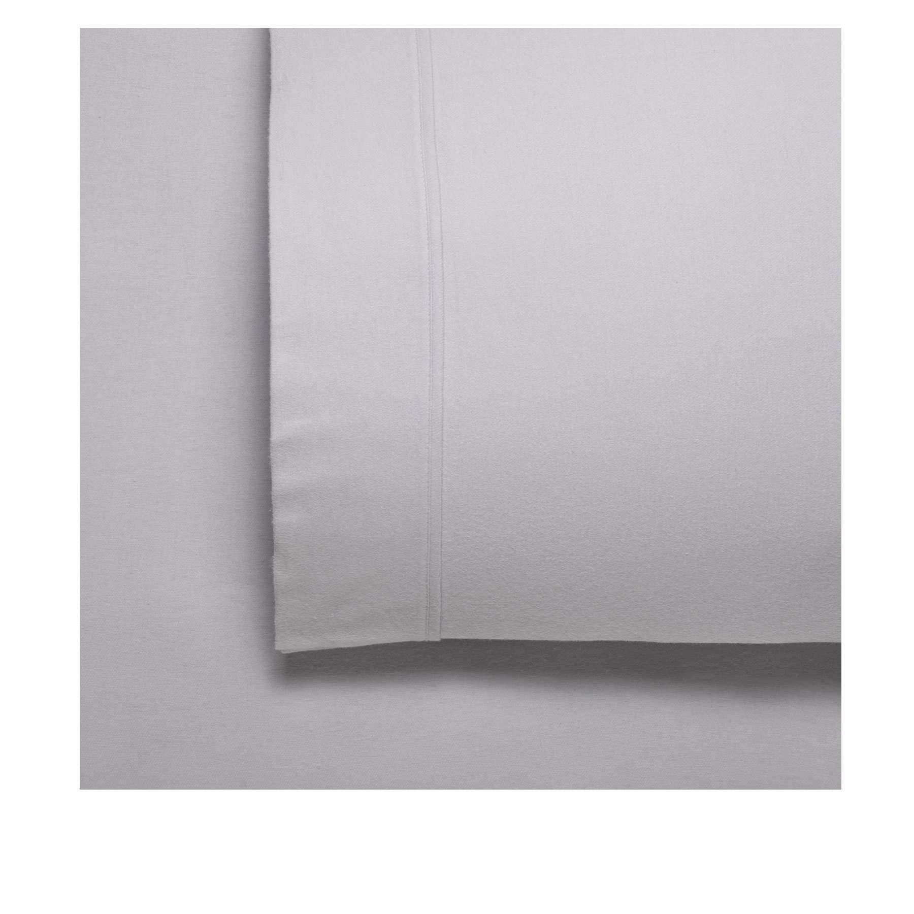Bianca Fletcher Flannelette Cotton Sheet Set Stone Super King - Image 1