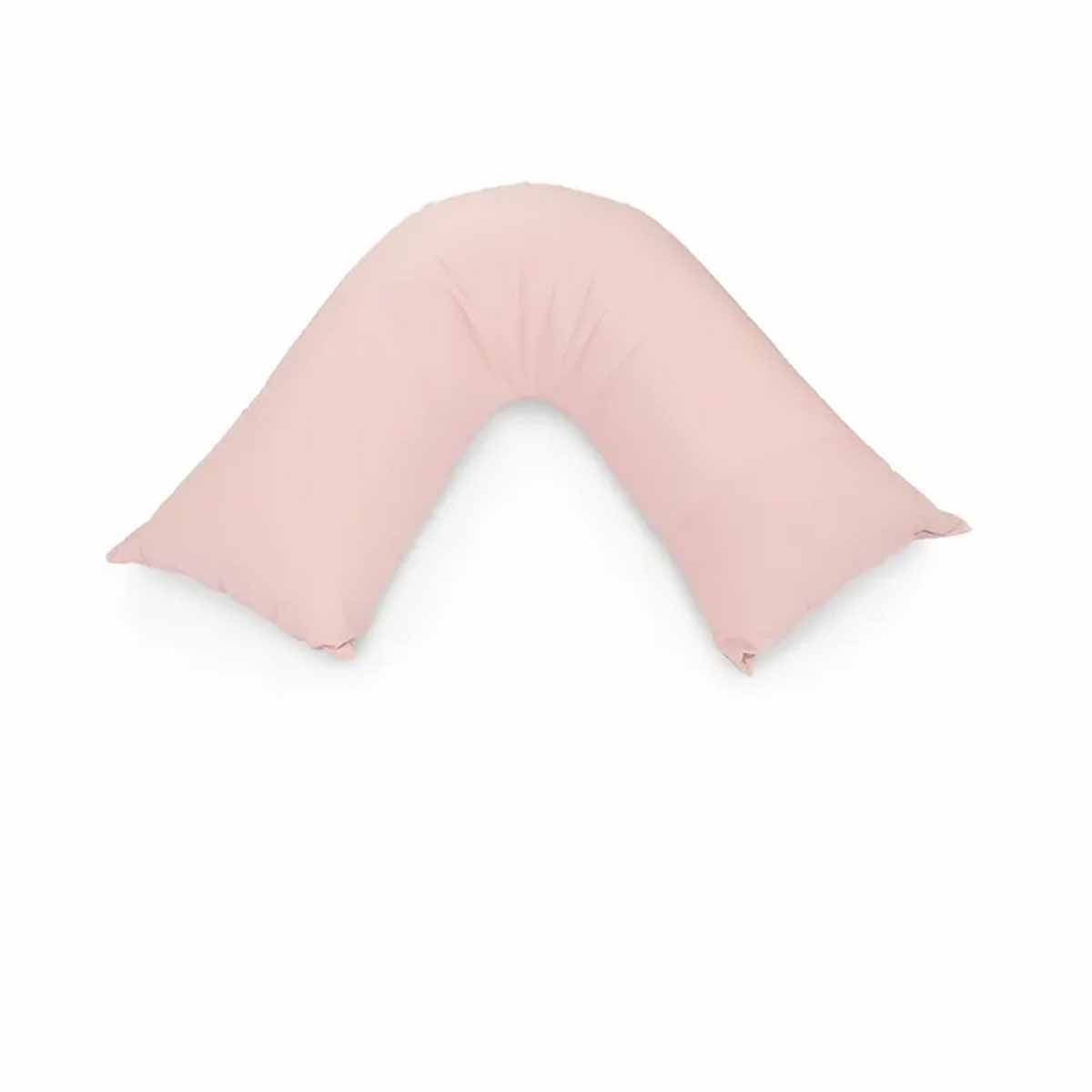 Easyrest Aus Made Medium Support Filled V Shape Pillow 64 x 39 cm Petal - Image 1