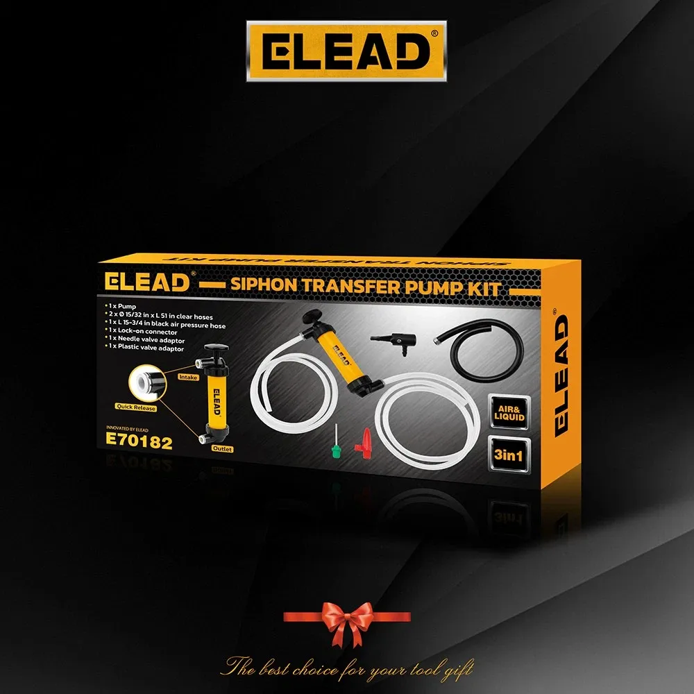 ELEAD Fuel Siphon Pump Oil Liquid Transfer Hand Pump Hose Kit Gas Air Manual - Image 7