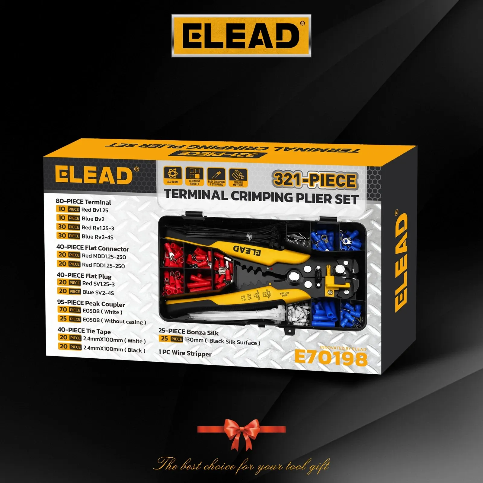 ELEAD 321Pcs Electrical Wire Connectors Kit Assorted Terminals Ferrules Set - Image 7
