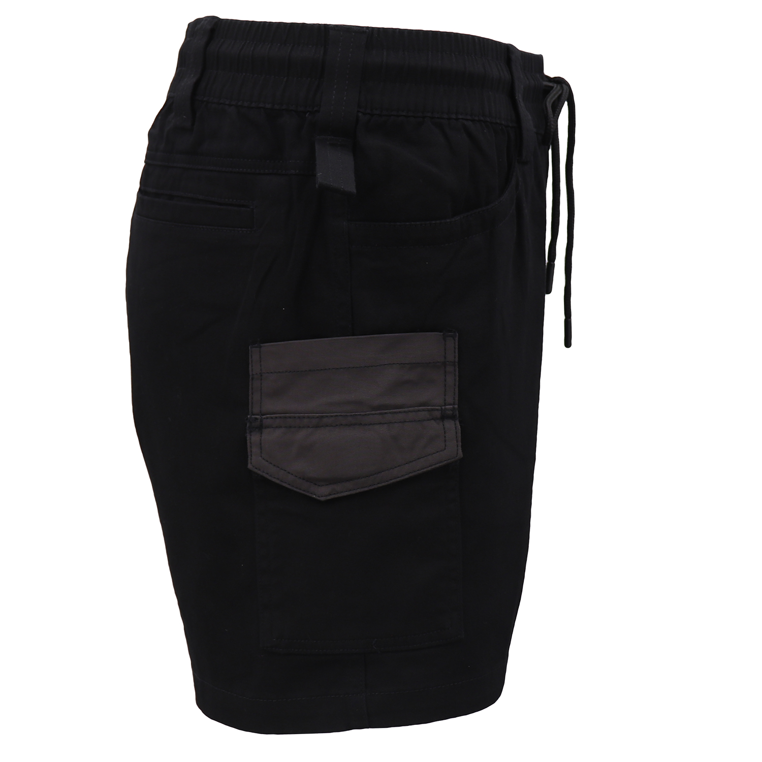 Mens Cargo Cotton Work Shorts 10 Pockets Tradies Utility Pants Workwear Trousers, Black, 34 - Image 3
