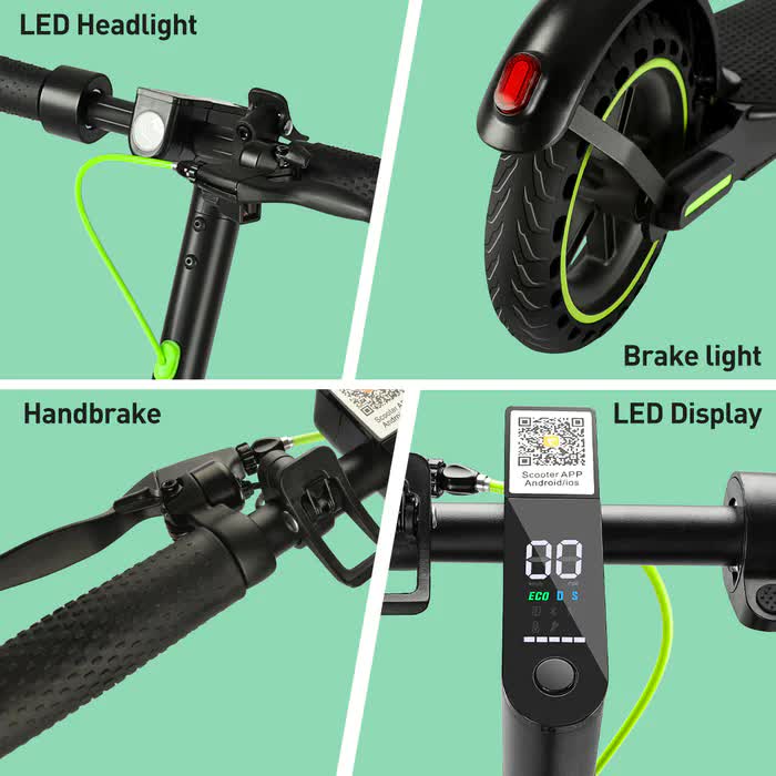 BUNA Classic Electric   Scooter   for   Adults, 350W Motor, 25KM/H, 25 KM Range, 8.5