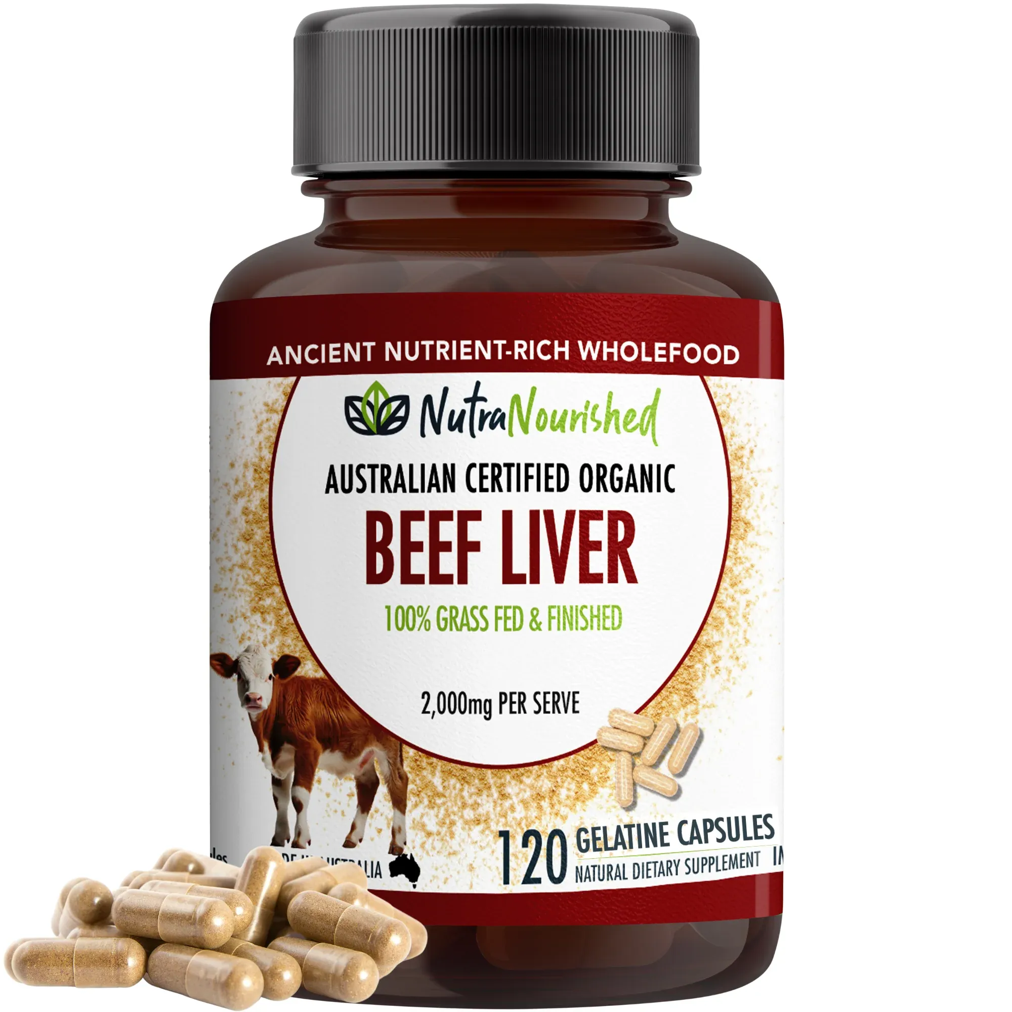 Organic Beef Liver Capsules - Image 1
