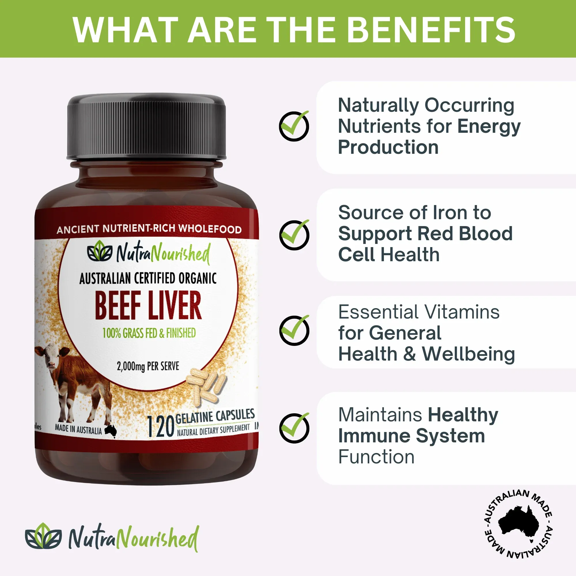 Organic Beef Liver Capsules - Image 2