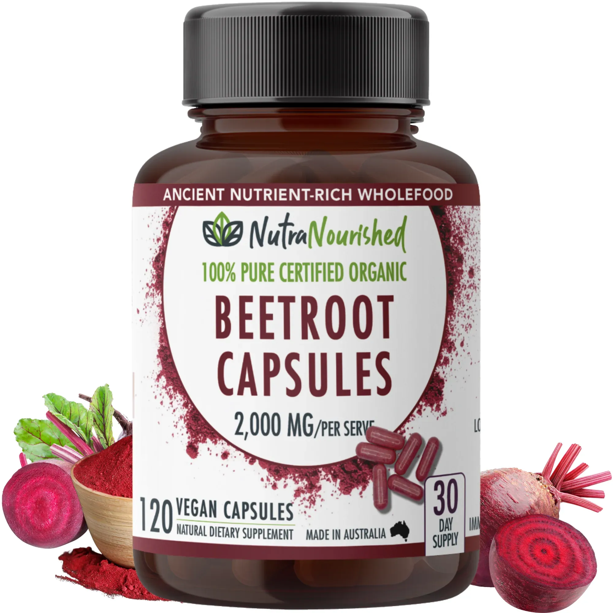 Organic Beetroot Capsules - Image 1