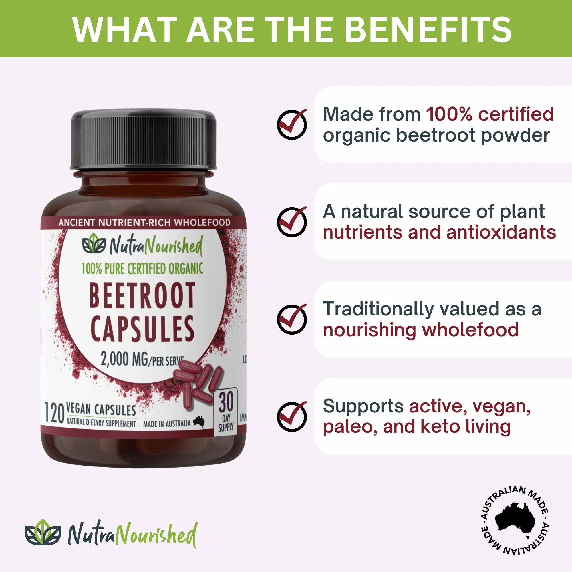 Organic Beetroot Capsules - Image 2