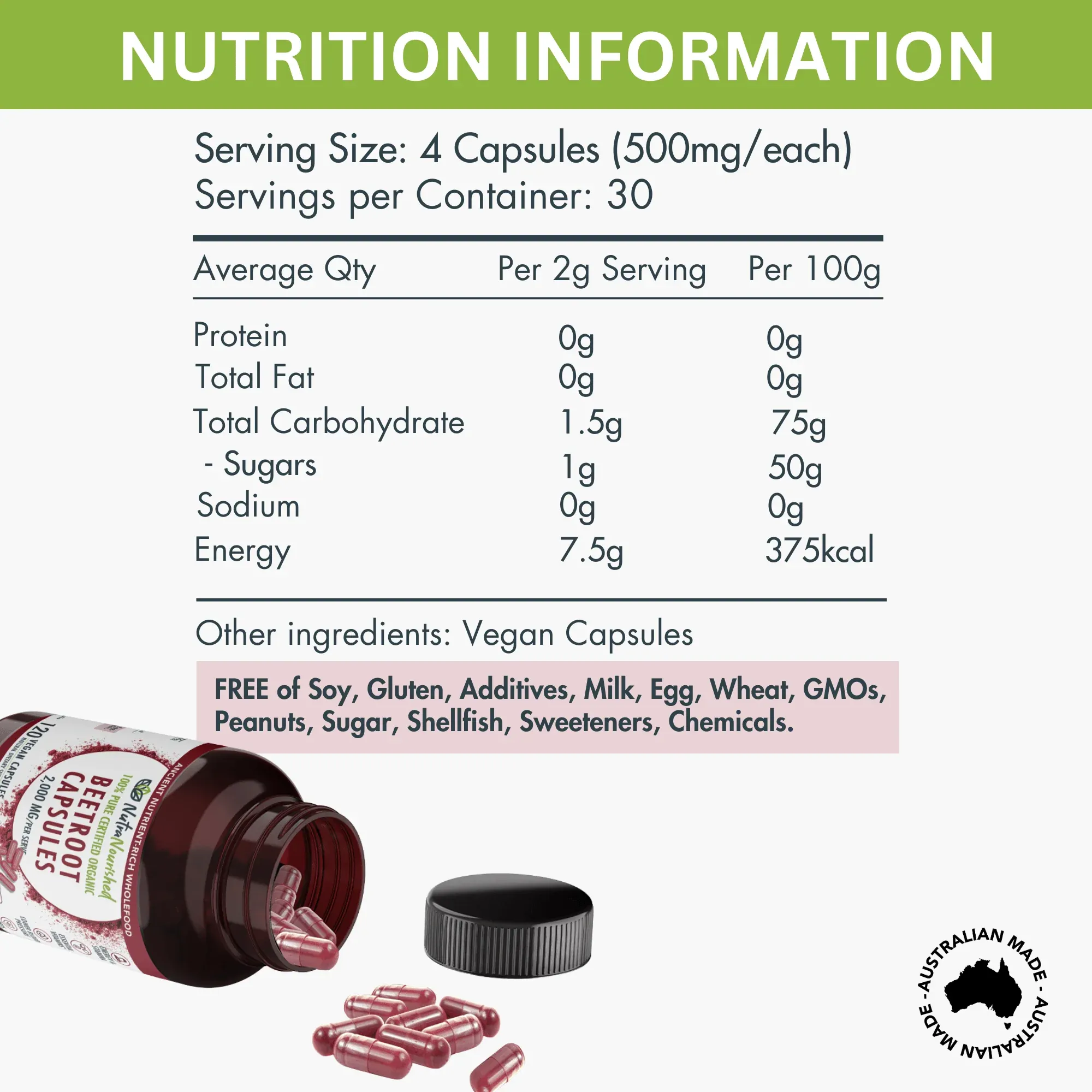 Organic Beetroot Capsules - Image 4