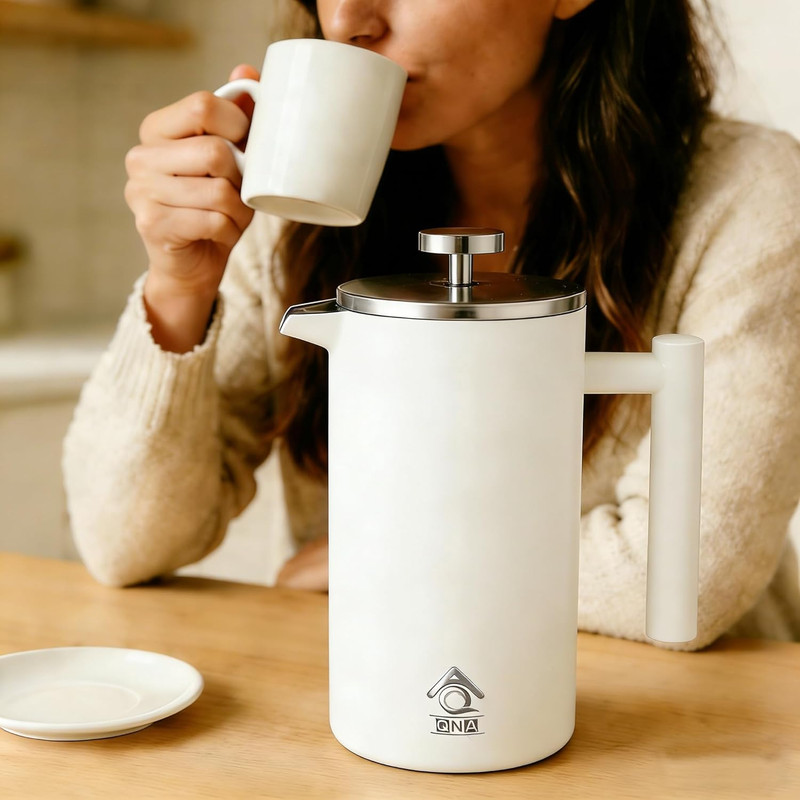 French Press Coffee Maker 350ml with Coffee Bean Can + Extra Filter Gift Set - Image 8