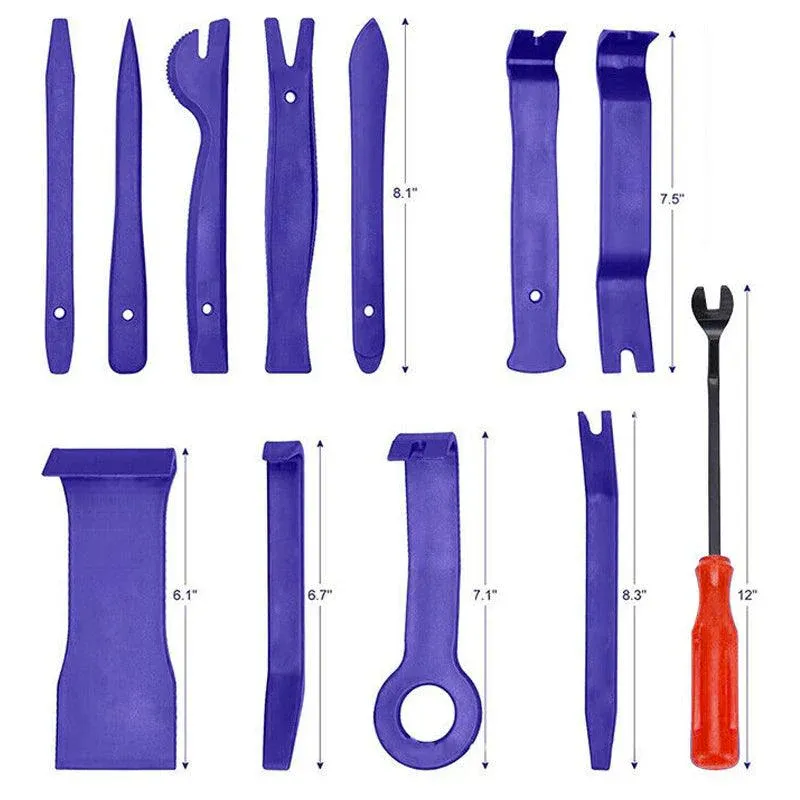12Pcs Car Trim Removal Tool Auto Hand Tools Pry Bar Dash Panel Door Interior Kit - Image 3