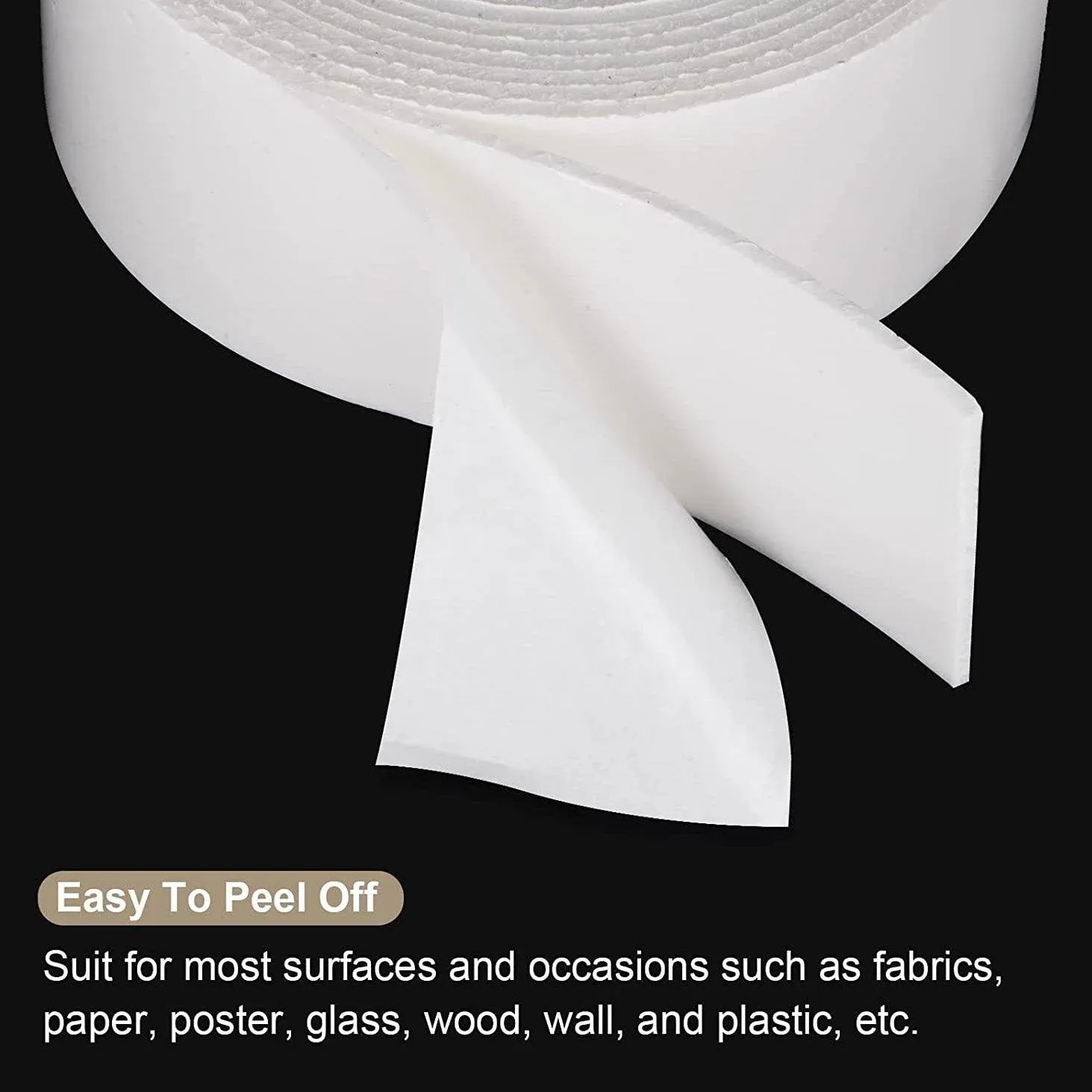 Double Sided White Pe Foam Sticky Tape Mounting Diy Craft Strong Adhesive 2.5M - Image 4