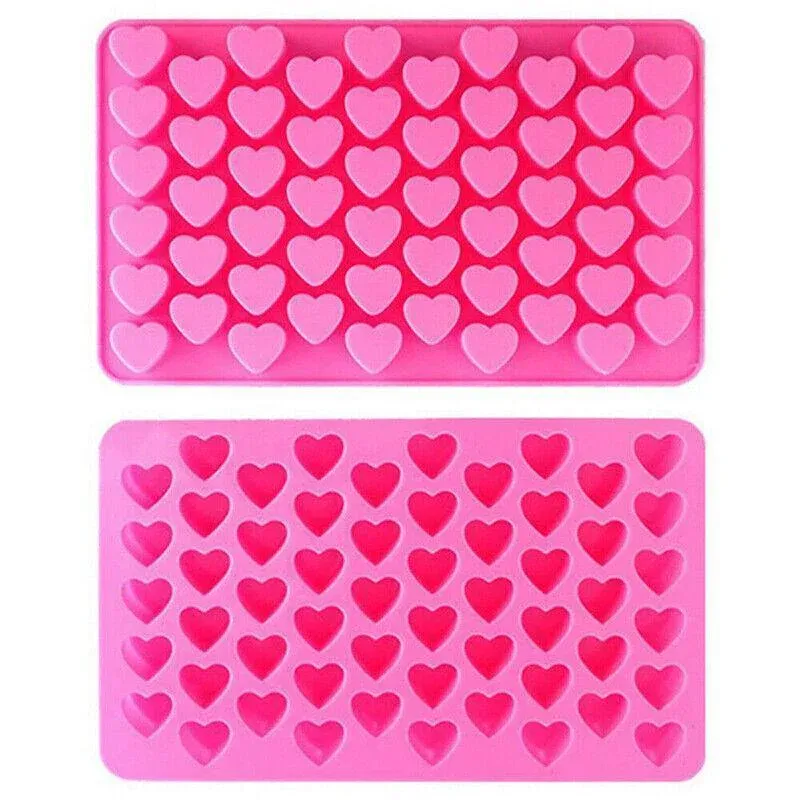 55 Love Heart Silicone Mould Chocolate Mold Candy Gummy Maker Ice Jelly Tray Au - Image 2