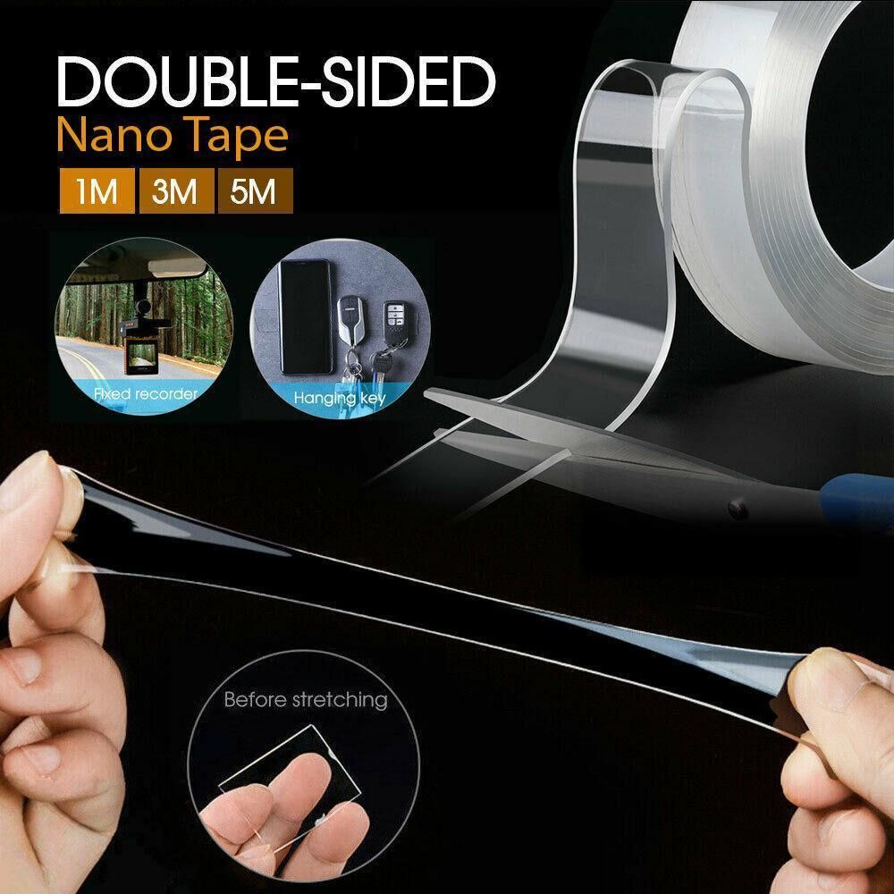 Double Sided Nano Tape Clear Adhesive Traceless Invisible Gel Anti-Slip Au Stock - Image 1