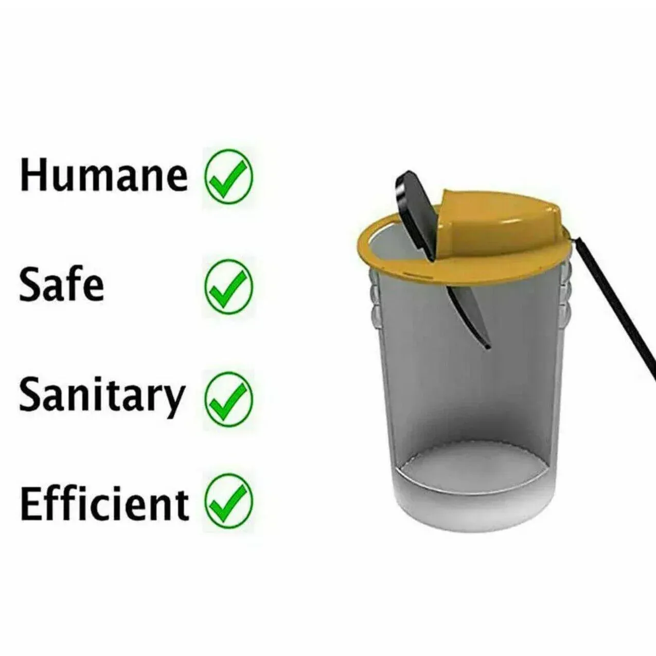 Mouse Trap Flip N Slide Bucket Lid Mouse Rat Trap With Ladder Mousetrap Catcher - Flip N Slide Bucket *1 - Image 8