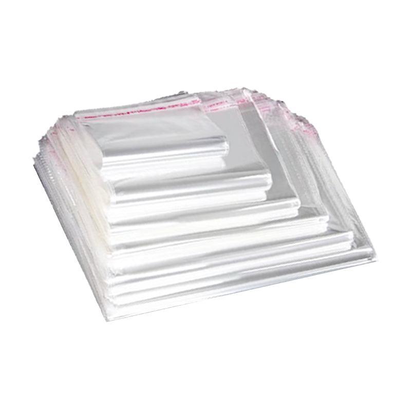 Multi-size Clear Self-Seal Cellophane Bags - Bulk Adhesive Opp - 11*20+4 - Image 2