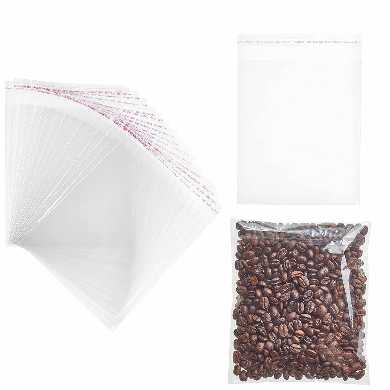 Multi-size Clear Self-Seal Cellophane Bags - Bulk Adhesive Opp - 11*20+4 - Image 5