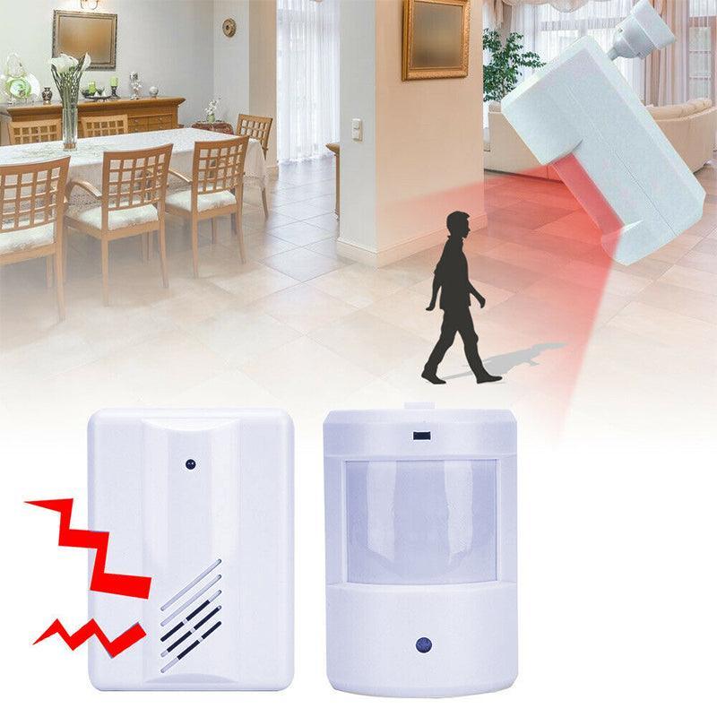 Restaurant Shop Door Entry Wireless Pir Motion Sensor Door Chime Door Bell Alarm - 1 Receiver+2 Sensors - Image 3