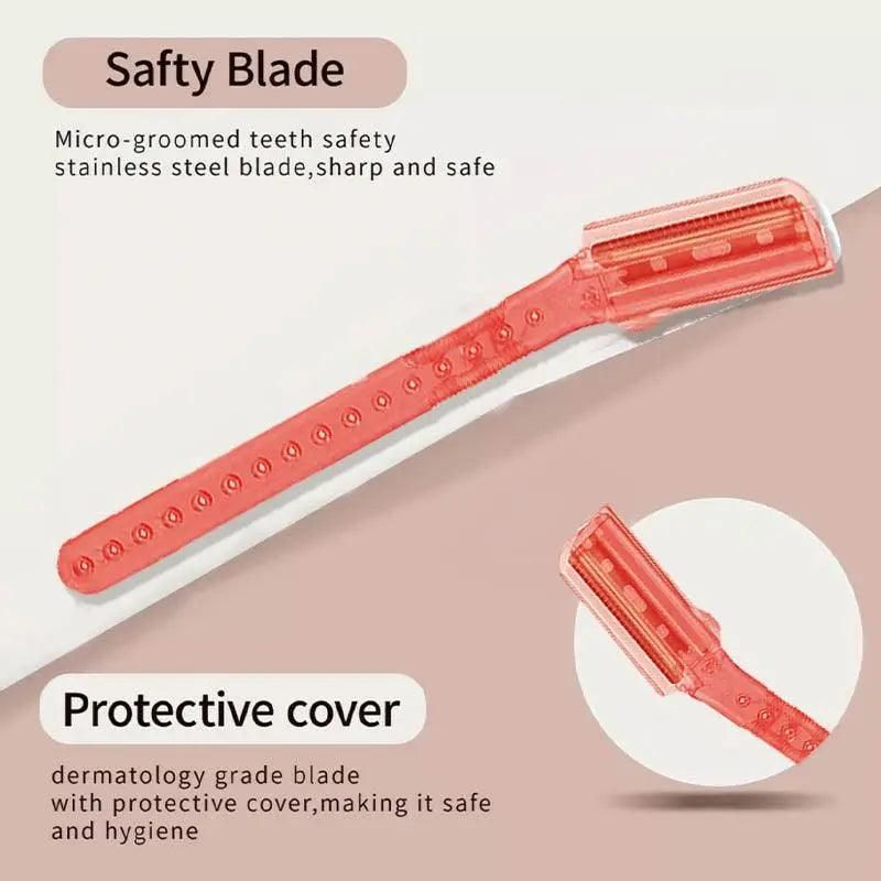 3 Pcs Facial Razors Eyebrow Razor Shave Hair & Exfoliate Face Shaver Ladies Tool - Image 3