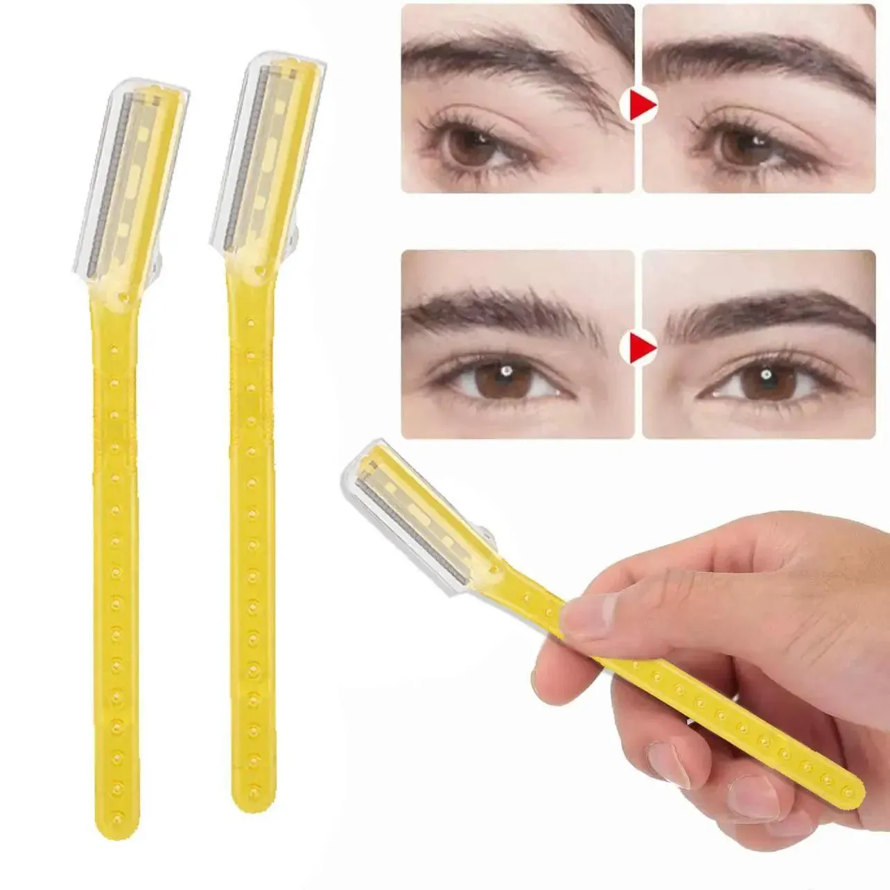 3 Pcs Facial Razors Eyebrow Razor Shave Hair & Exfoliate Face Shaver Ladies Tool - Image 6