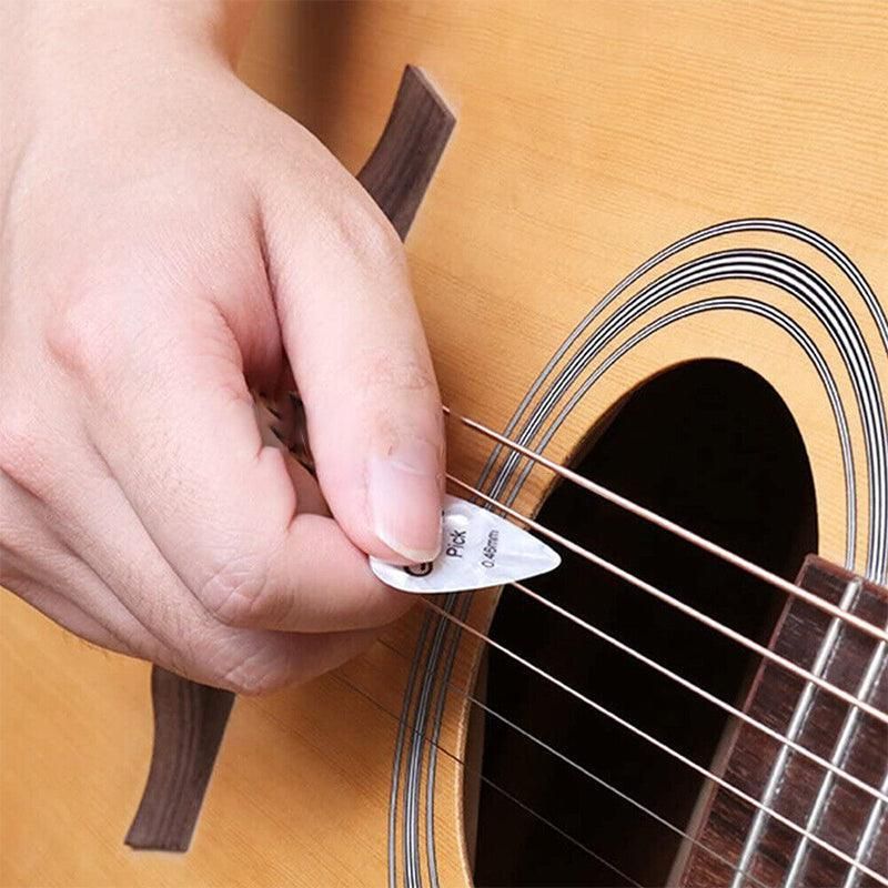 New 12Pcs Celluloid Acoustic Alice Guitar Picks Pick Set Bulk + Case Box Tin Au - Image 5